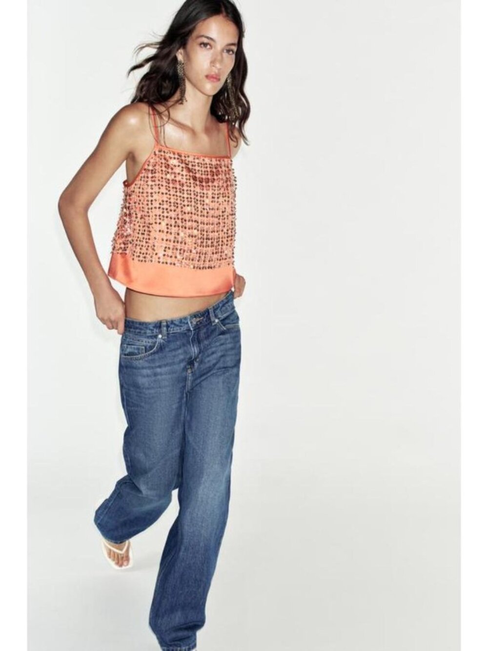 ZARA SEQUIN CROP TOP  8452/961/615